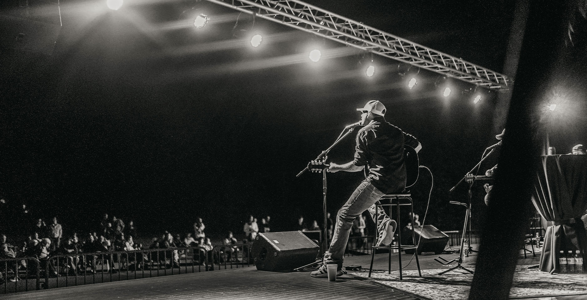 picture of view from stage at night